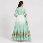 Floral Chiffon Maxi Dress for Women in Crinkle Chiffon