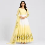 Floral Chiffon Maxi Dress for Women in Crinkle Chiffon