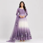 Floral Chiffon Maxi Dress for Women in Crinkle Chiffon
