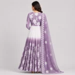 Floral chiffon maxi dress for women in elegant printed design