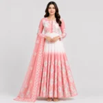 Floral chiffon maxi dress for women in elegant printed design