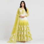 Floral chiffon maxi dress for women in elegant printed design