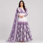 Floral chiffon maxi dress for women in elegant printed design
