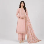 Embroidered 3 Piece Suit for Women available in 6 colors with matching trouser and dupatta